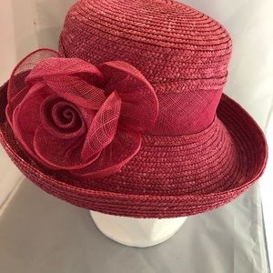 Betmar New York Fuschia Straw Hat - New with Tag